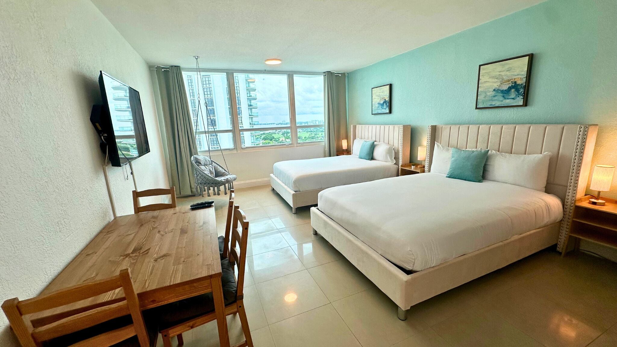 1 bedroom, individually furnished, desk, laptop workspace