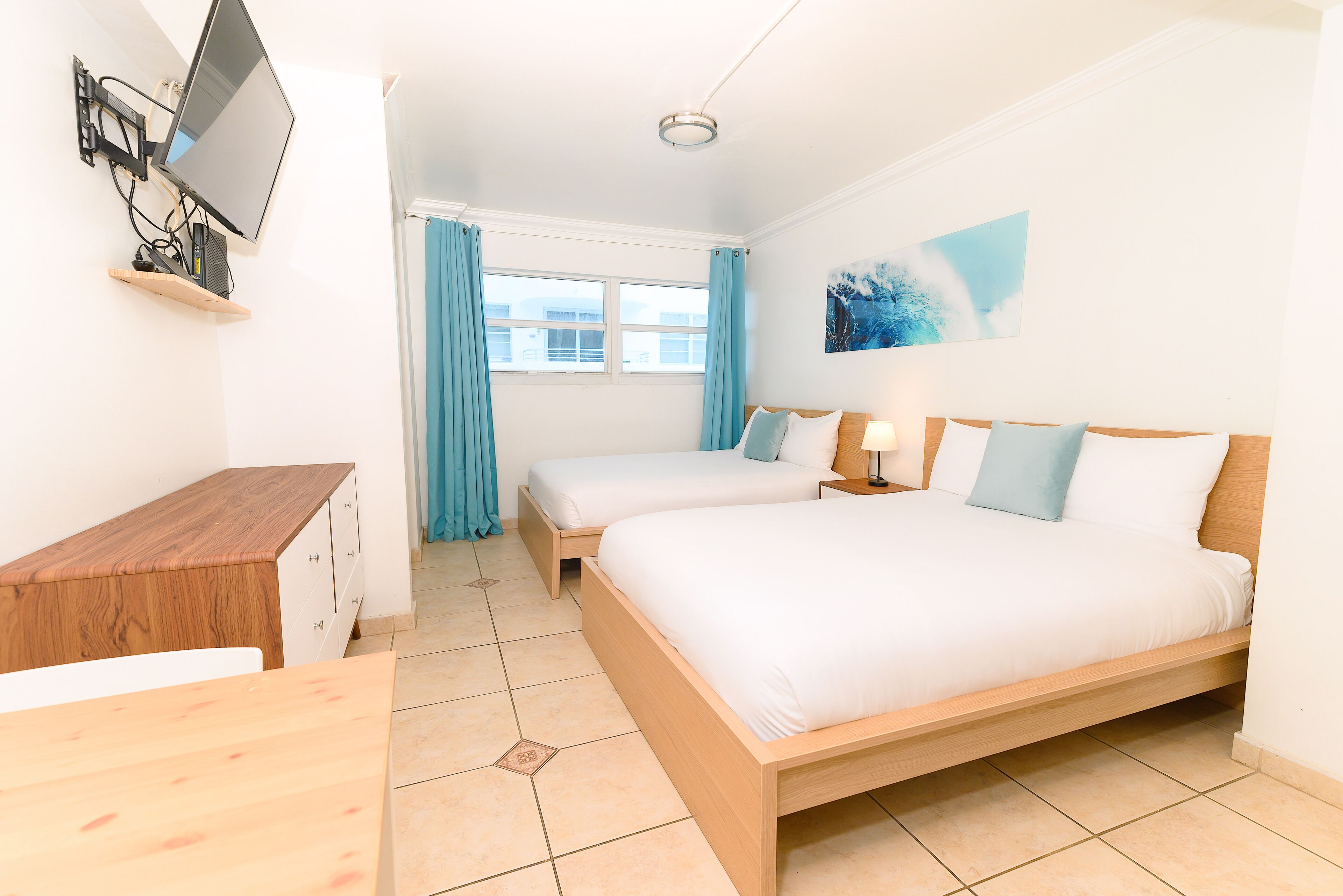 1 bedroom, individually furnished, desk, laptop workspace