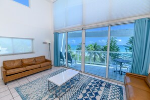 公寓, 多張床, 海景 | 客廳