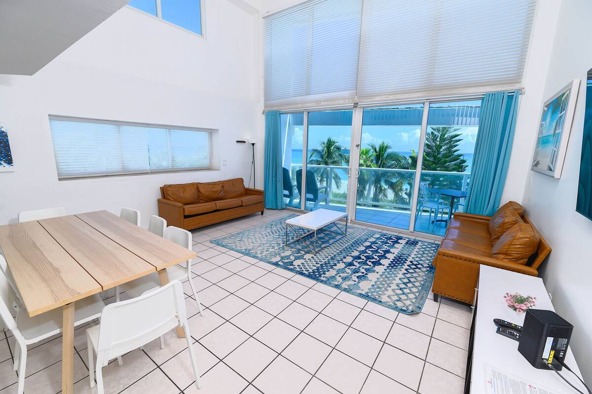 Apartment, Multiple Beds, Ocean View | Living area