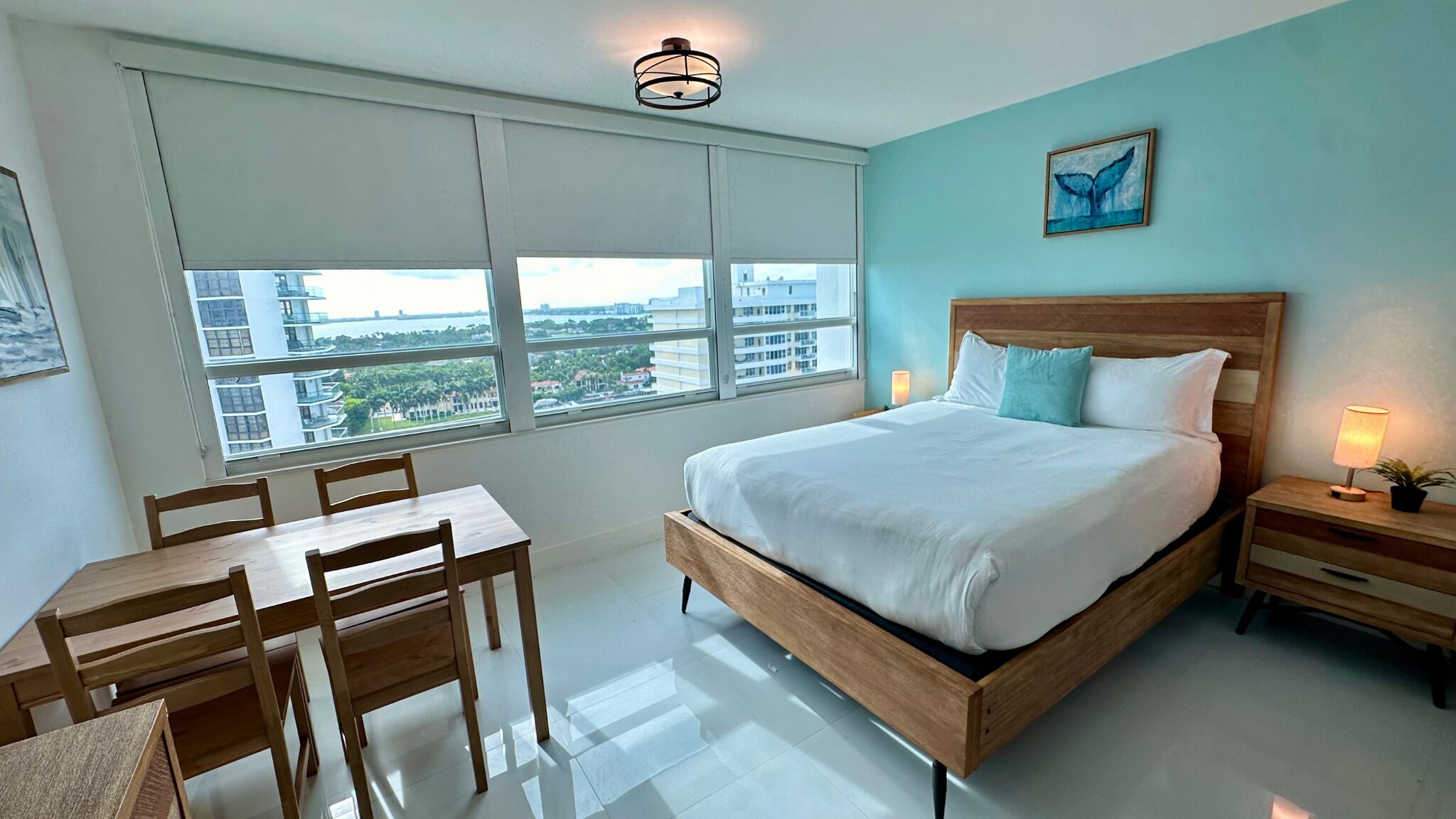 1 bedroom, individually furnished, desk, laptop workspace