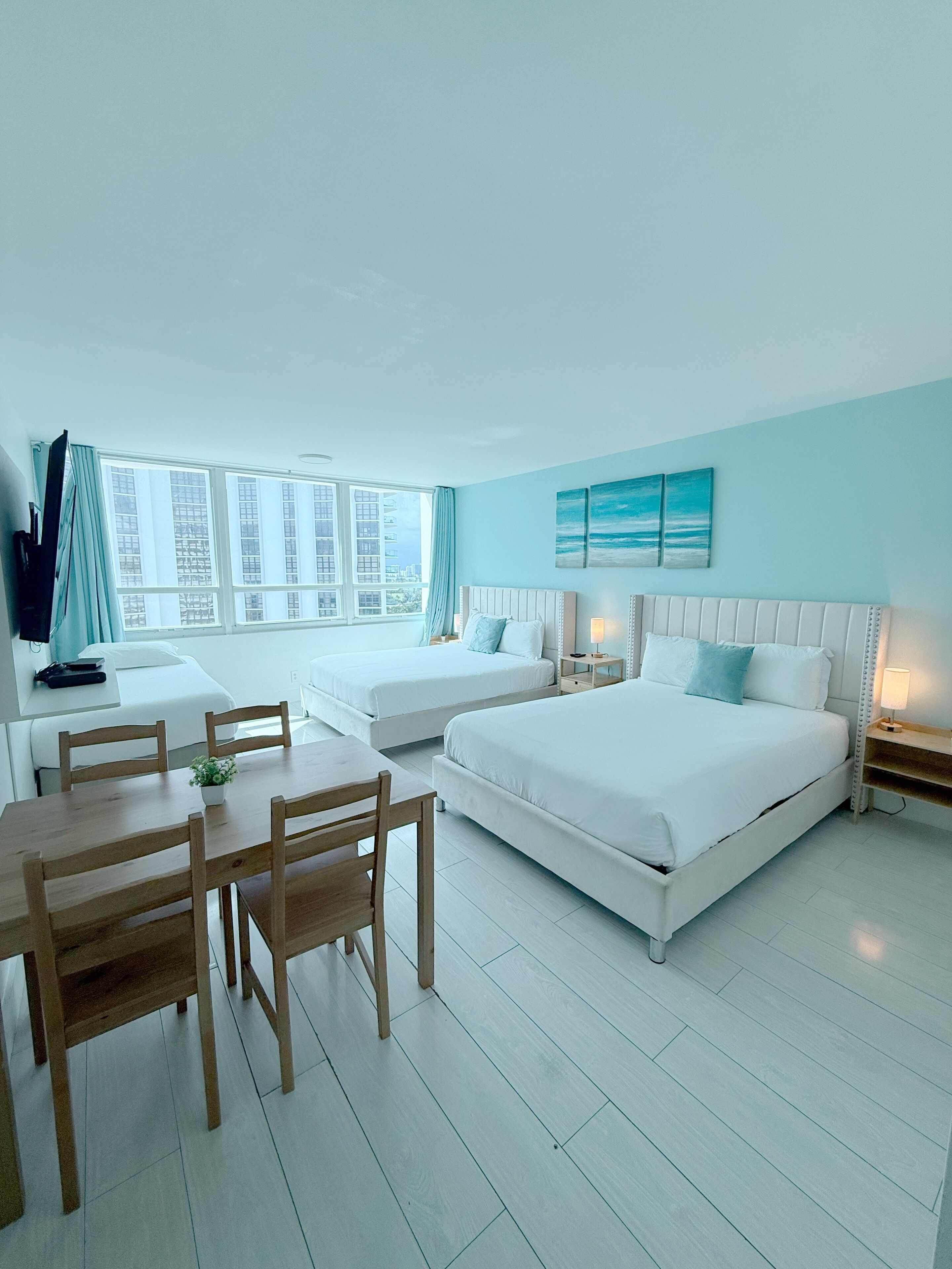 1 bedroom, individually furnished, desk, laptop workspace