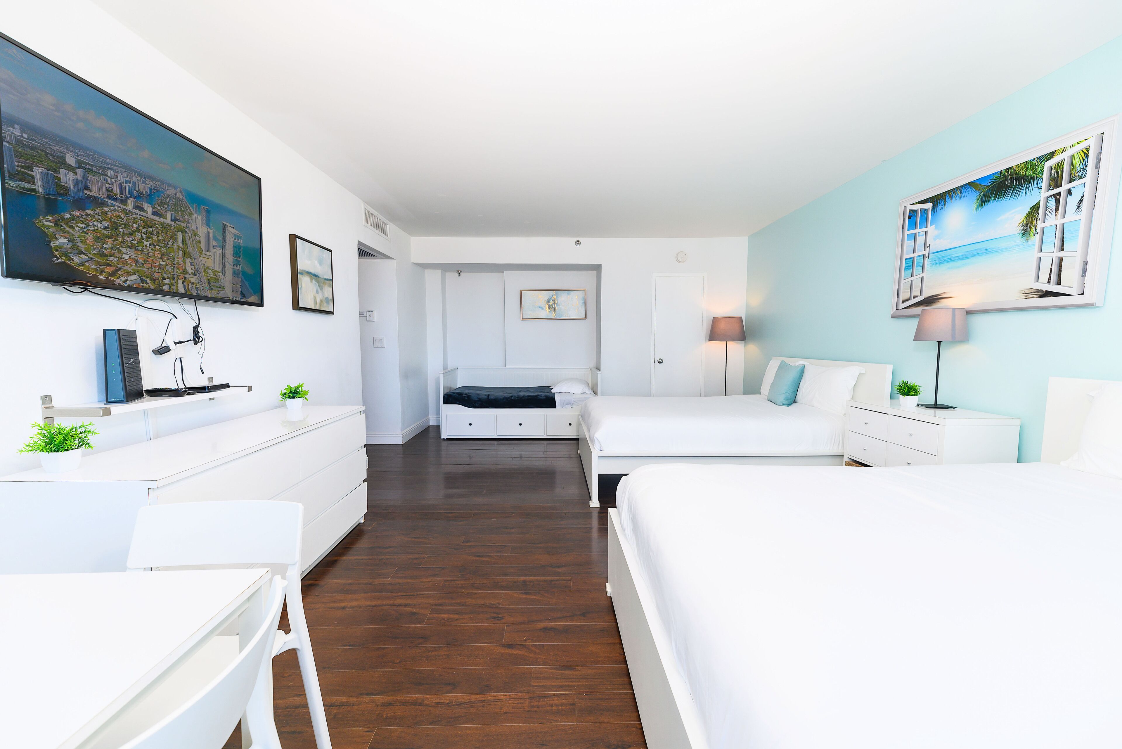 1 bedroom, individually furnished, desk, laptop workspace