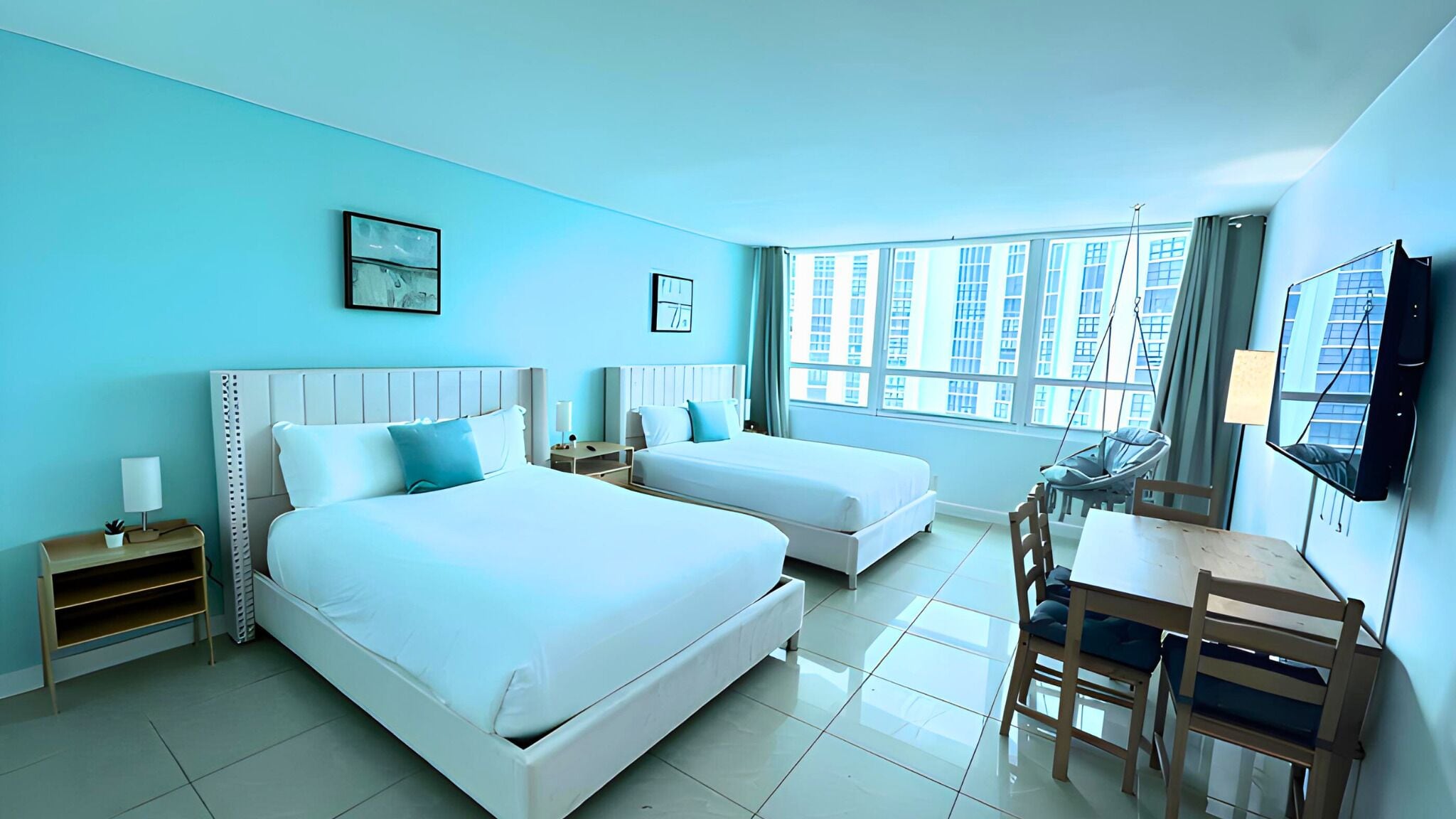 1 bedroom, individually furnished, desk, laptop workspace