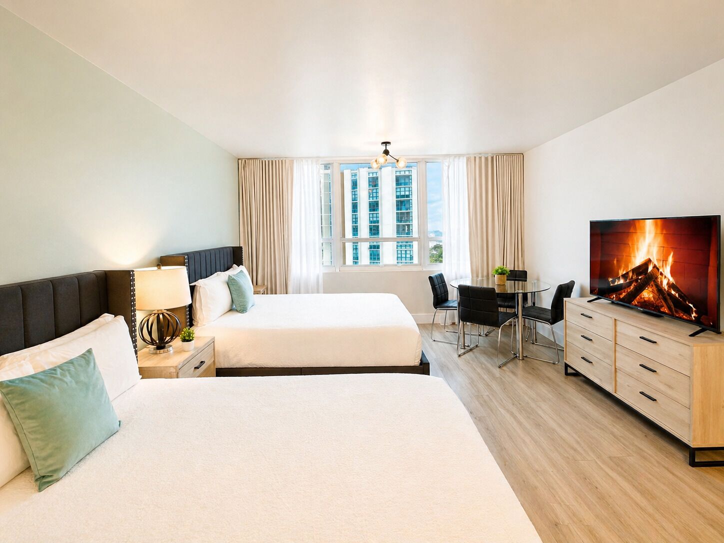 Studio, 2 Queen Beds, Bay View | View from room