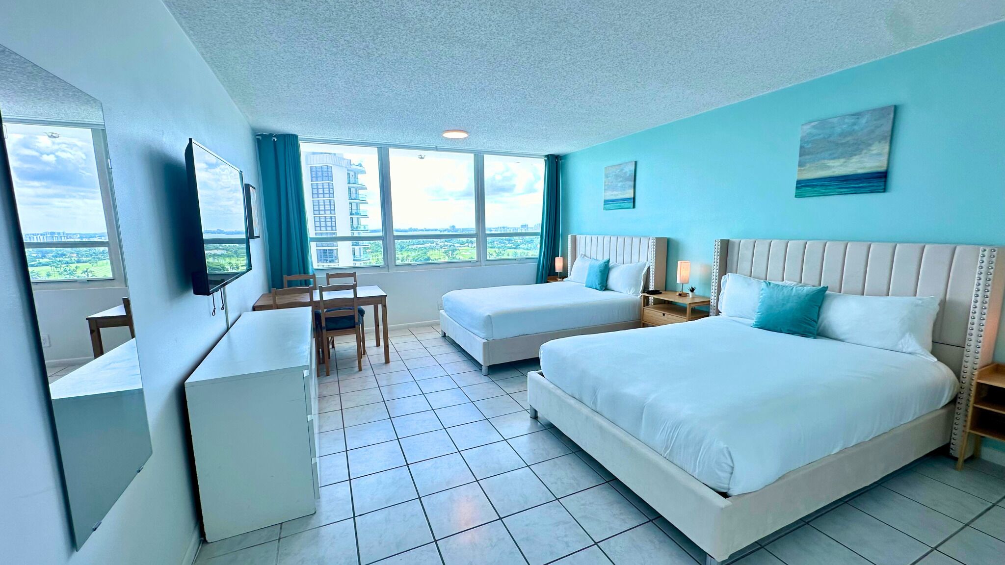 1 bedroom, individually furnished, desk, laptop workspace