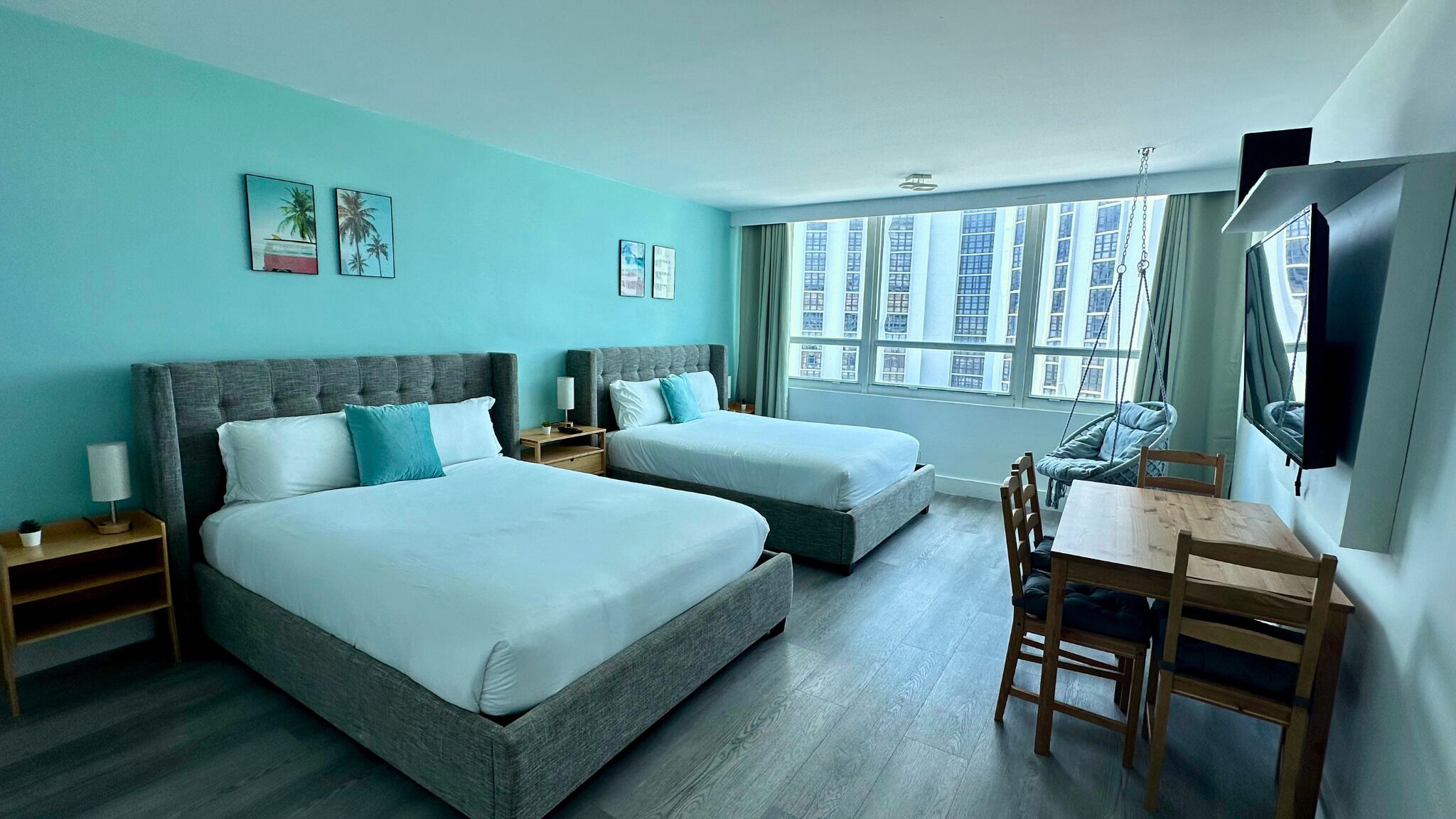 1 bedroom, individually furnished, desk, laptop workspace