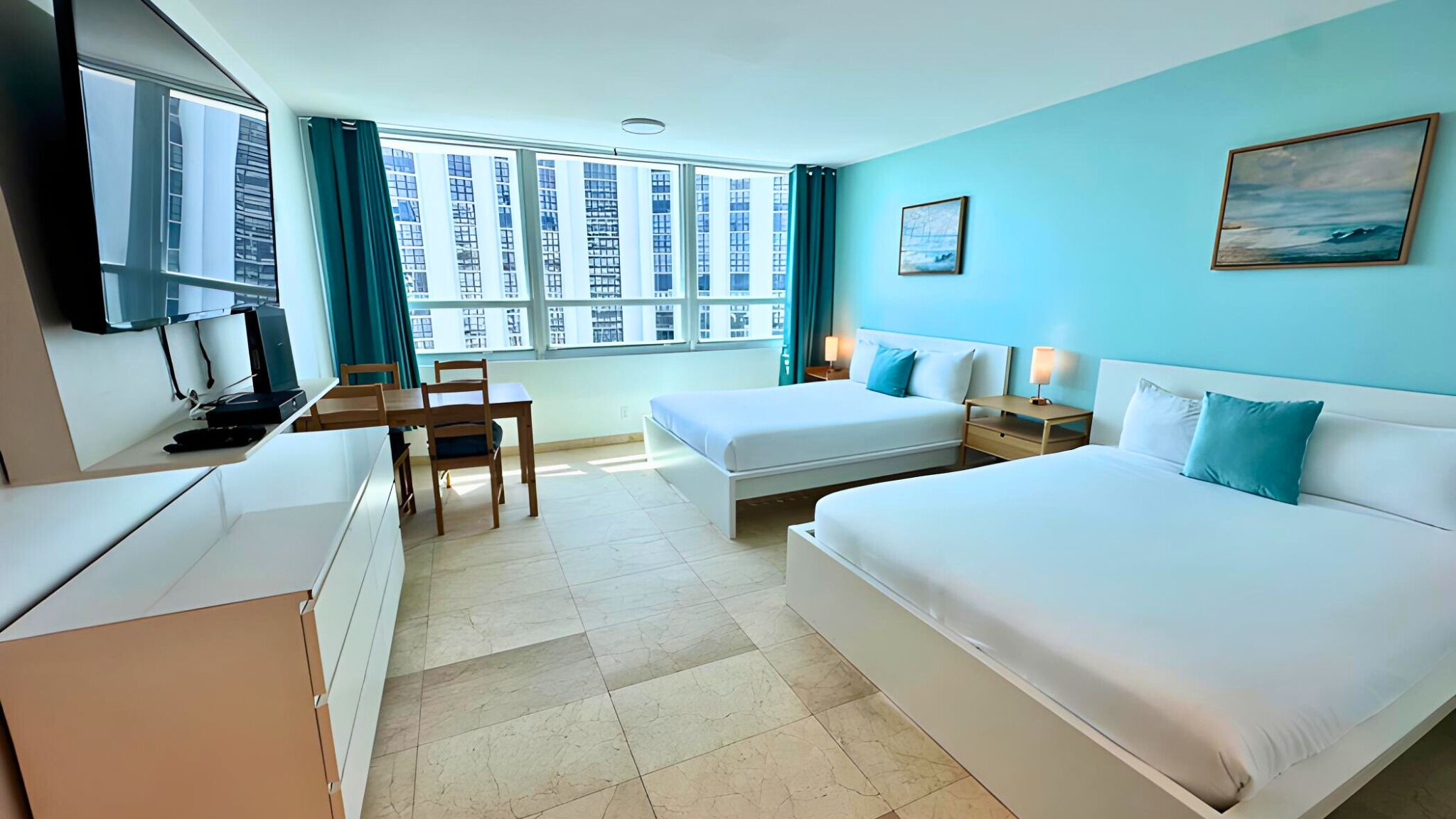 1 bedroom, individually furnished, desk, laptop workspace