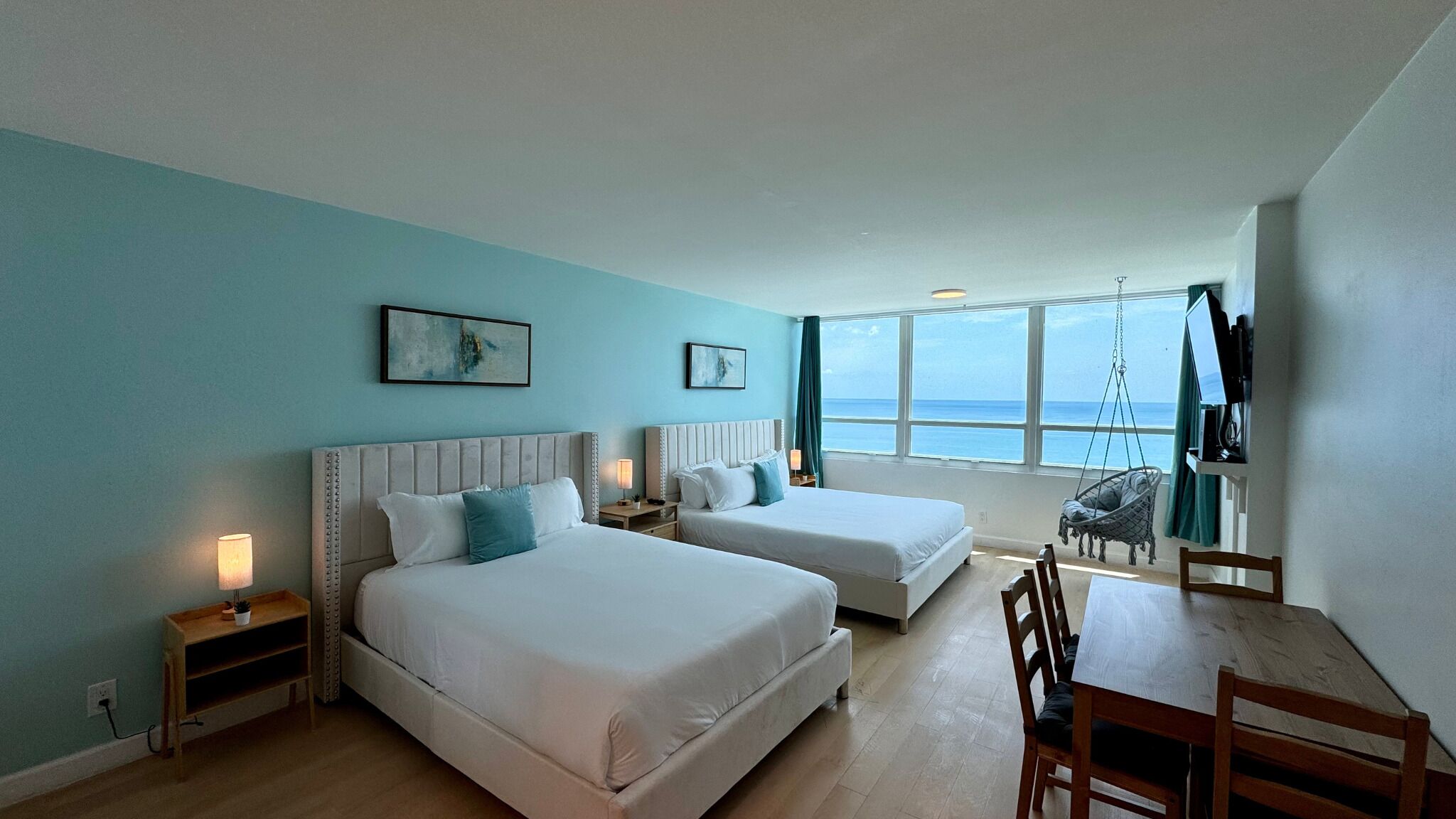 1 bedroom, individually furnished, desk, laptop workspace