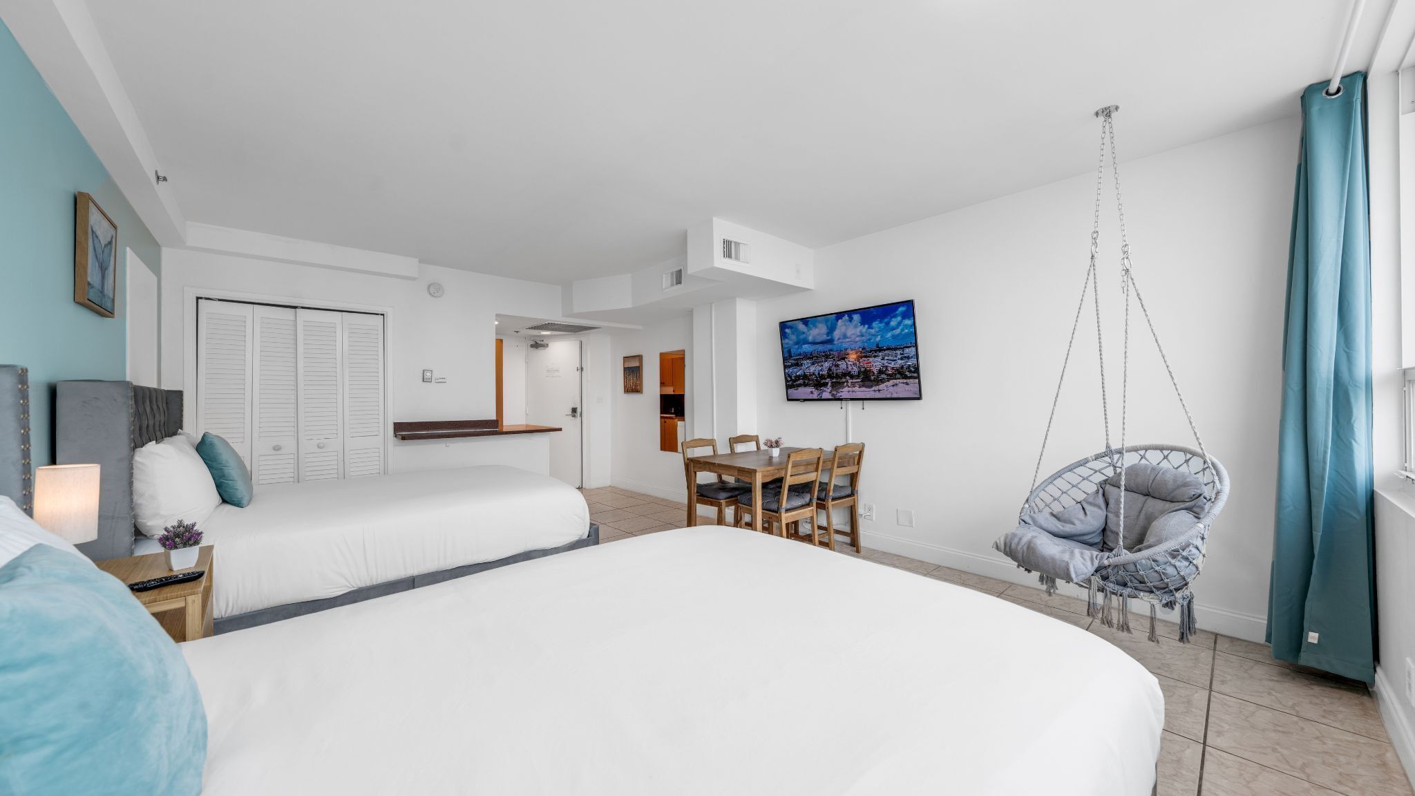 1 bedroom, individually furnished, desk, laptop workspace