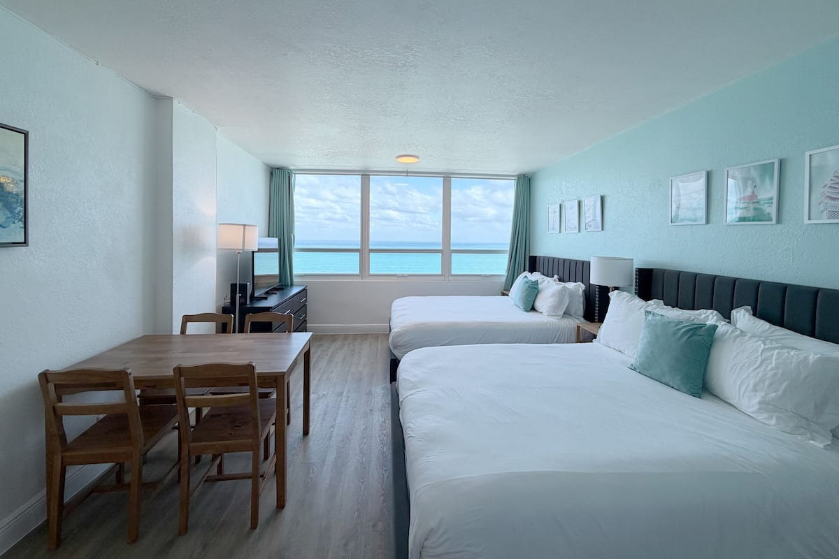Studio, 2 Queen Beds, Kitchenette, Ocean View