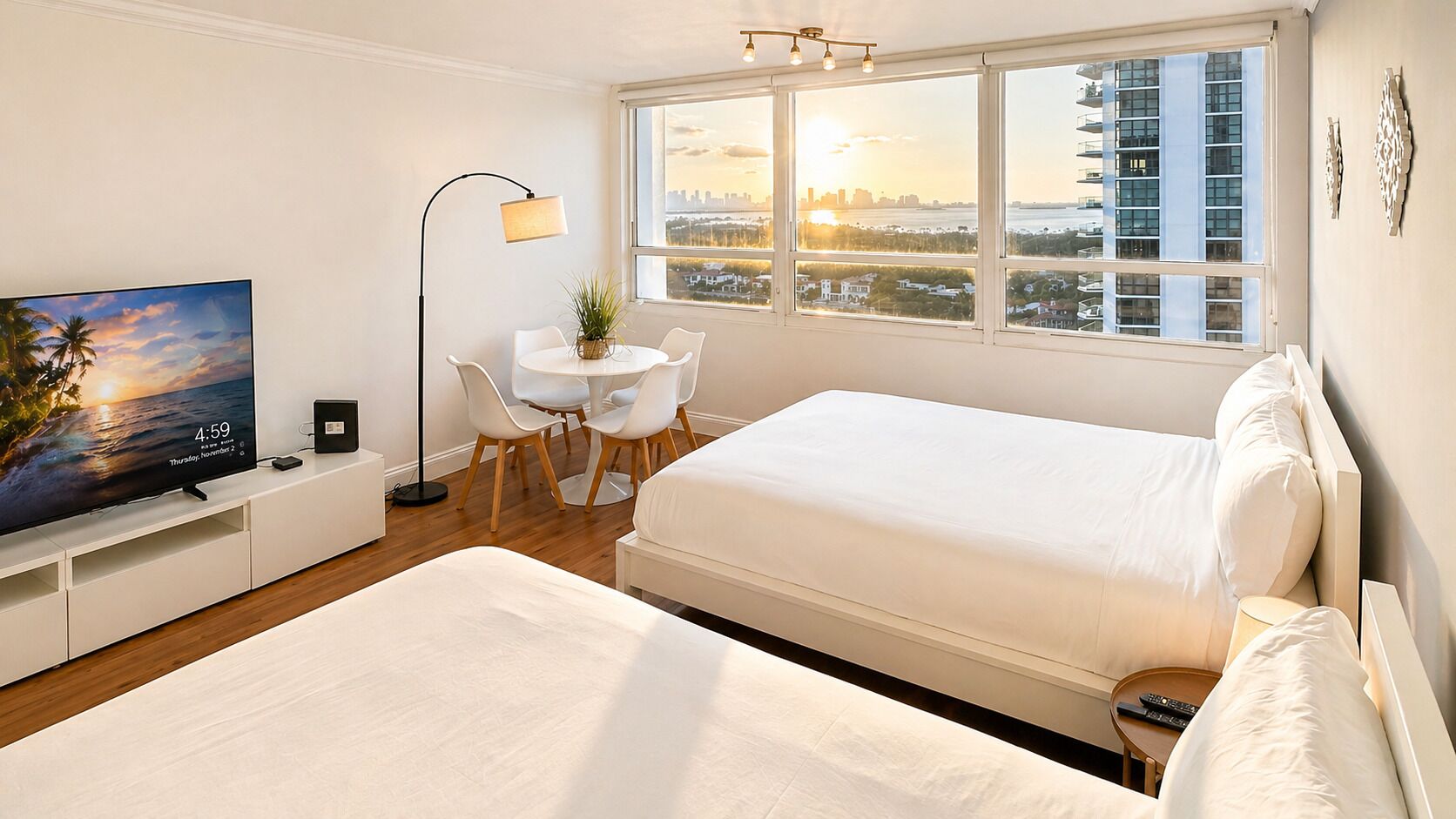Studio, 2 Queen Beds, Bay View | Individually decorated, individually furnished, laptop workspace