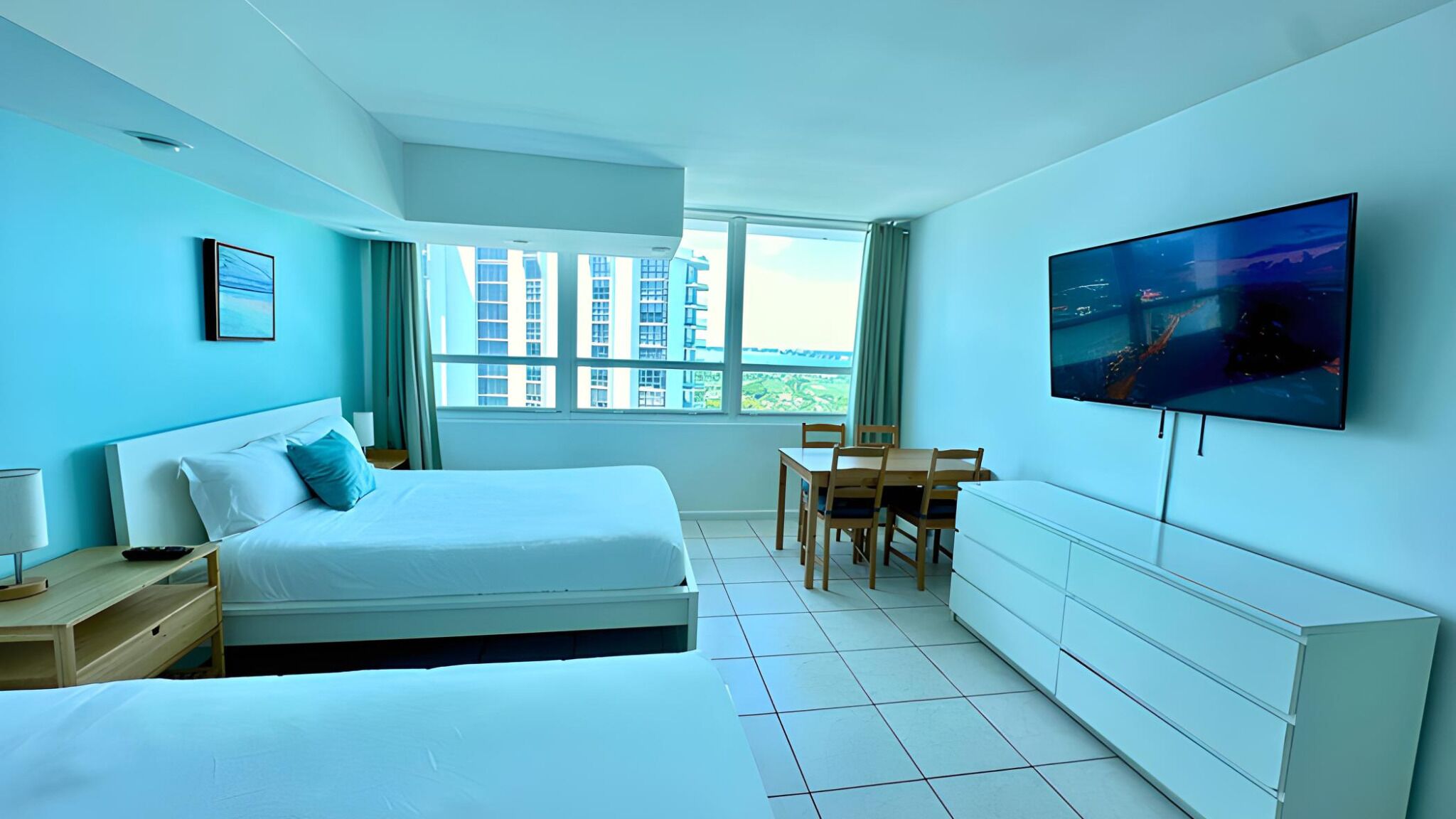 1 bedroom, individually furnished, desk, laptop workspace