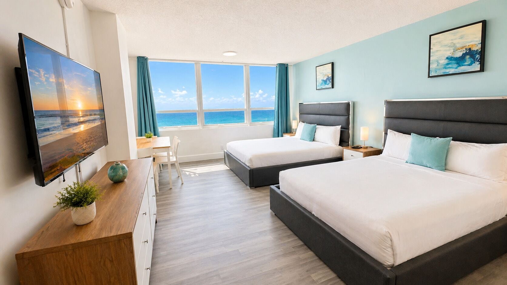 Standard Studio, Ocean View, Oceanfront | Individually decorated, individually furnished, laptop workspace