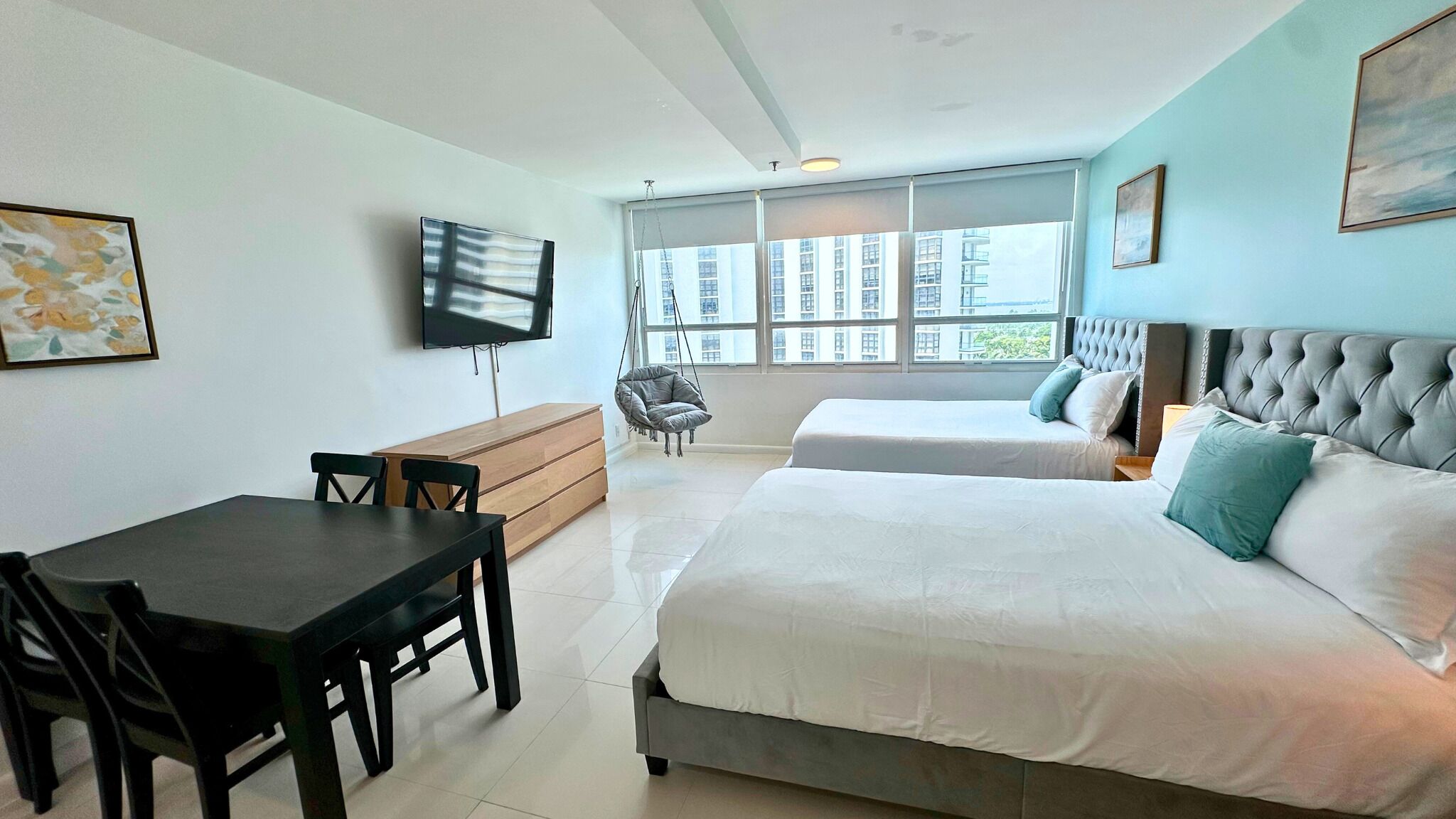 1 bedroom, individually furnished, desk, laptop workspace