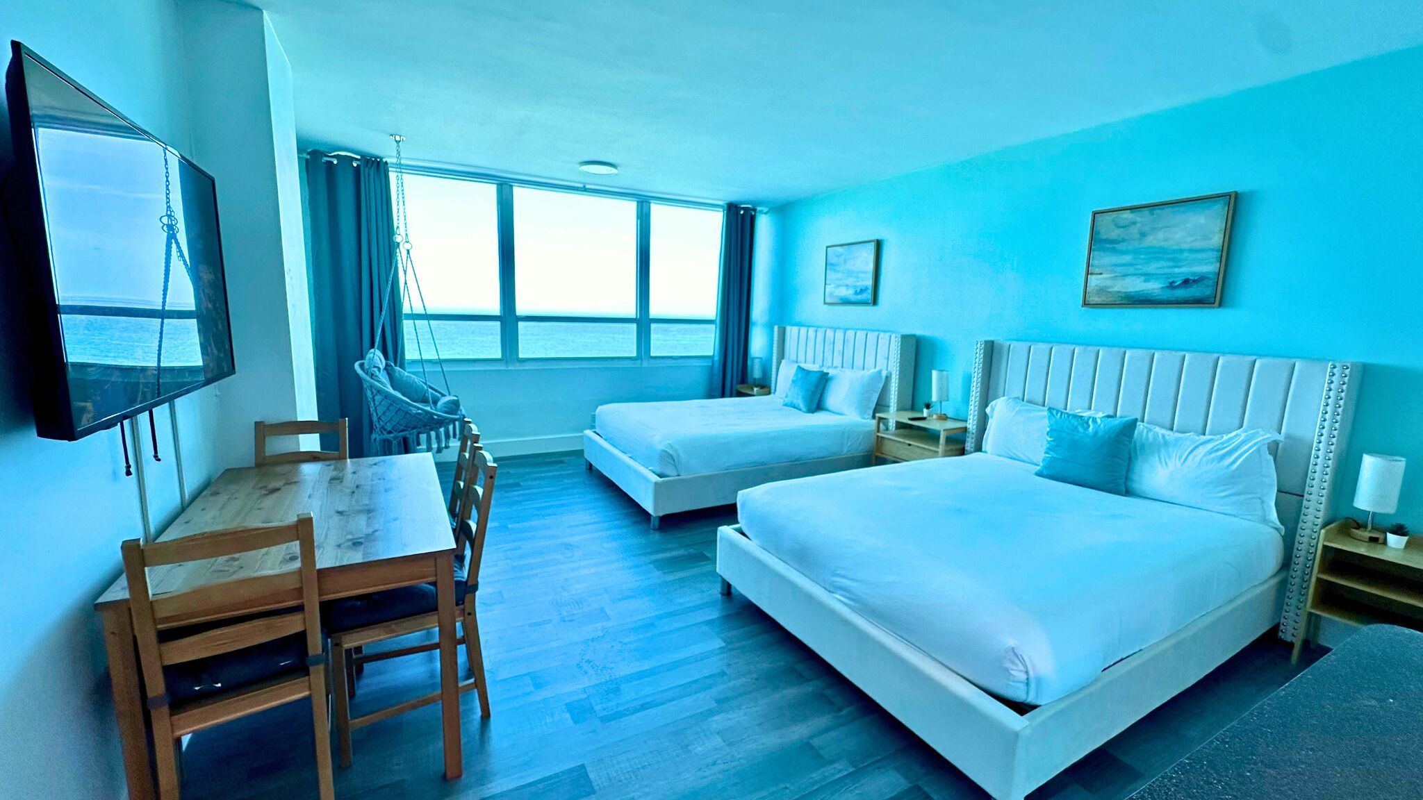 1 bedroom, individually furnished, desk, laptop workspace