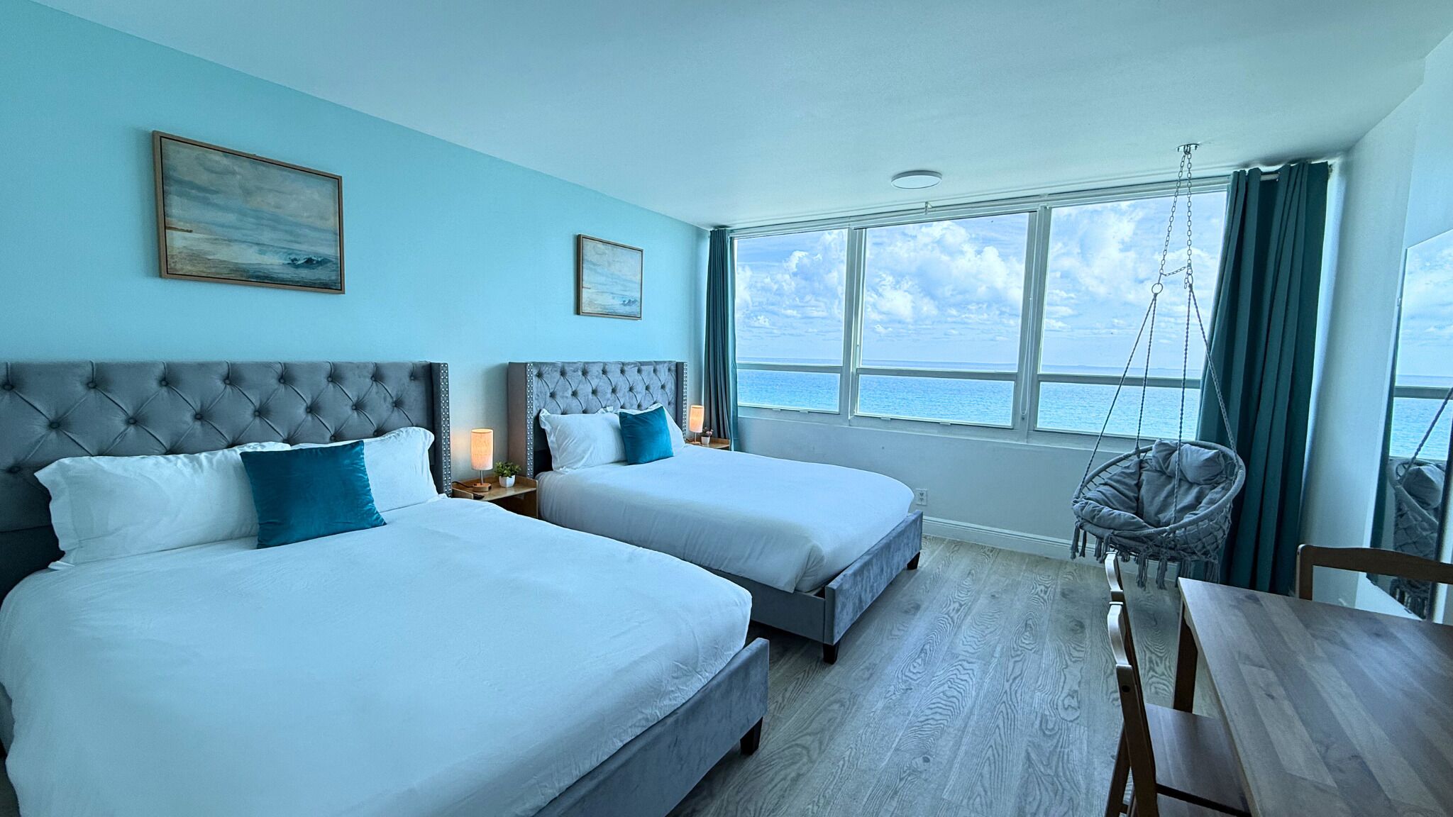 1 bedroom, individually furnished, desk, laptop workspace