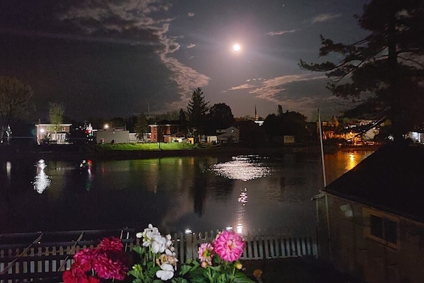 Your nightly view of the river.