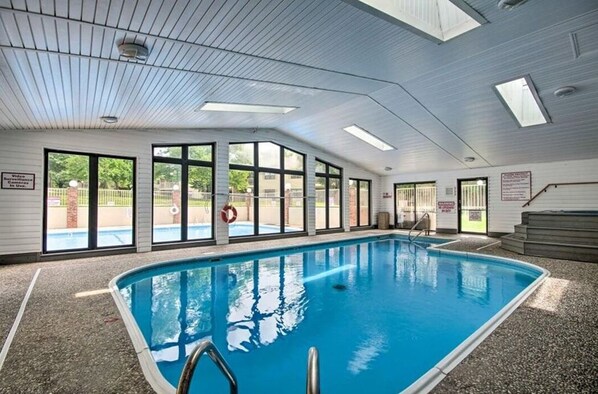 Indoor pool, outdoor pool