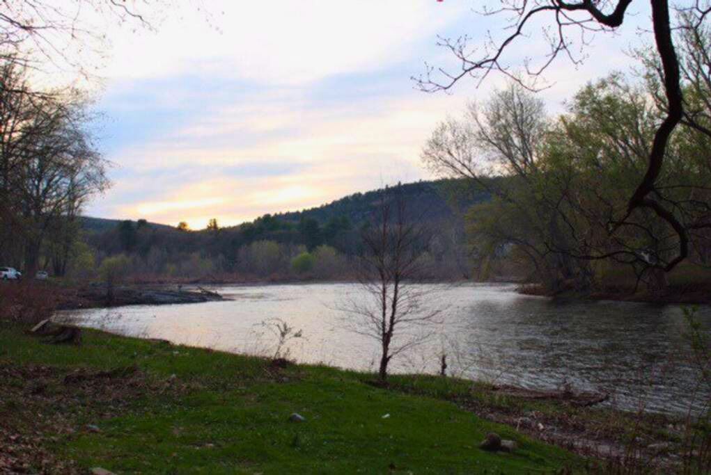 Bennykill channel views and river edge of our property