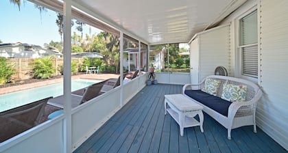 Historic 1930s Cottage + Heated Pool + 12mi to beaches & 1 mi to downtown