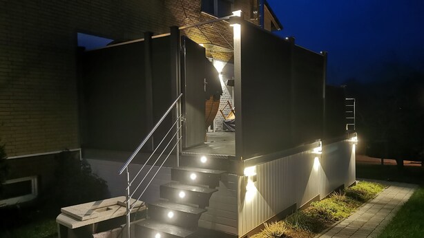 Unclassified image, 1 of 18, button - In two minutes in nature - with terrace, sauna and fire barbecue (Hahausen)