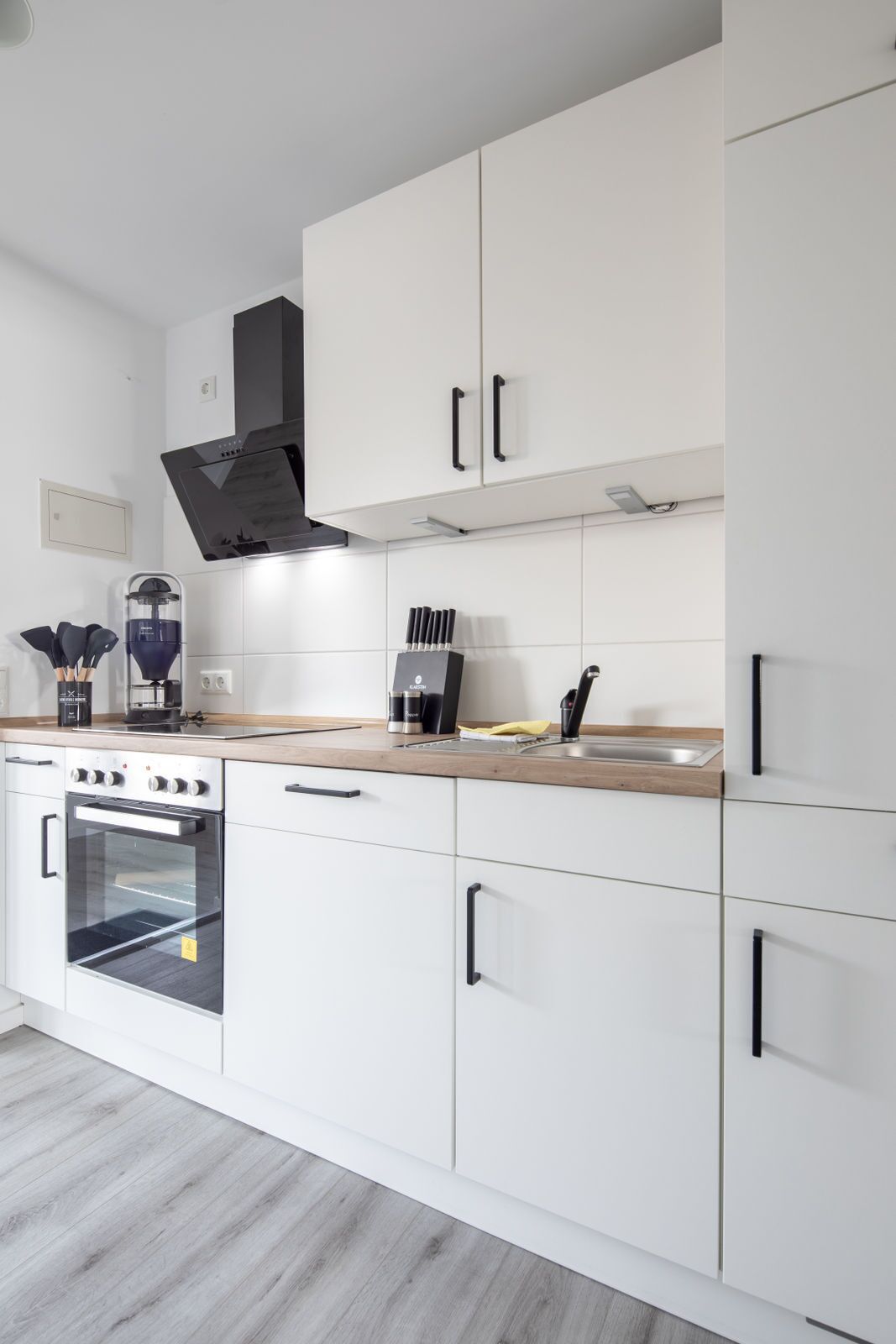 Kühlschrank, Ofen, Herdplatte, Geschirrspüler