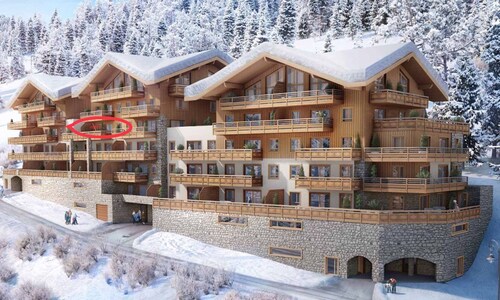 Bel appartement dans une résidence neuve, à 2 pas des pistes.<br>Vue d’exception <br>