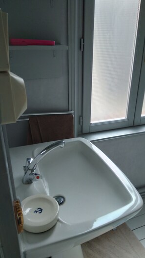 Een haardroger, toiletpapier