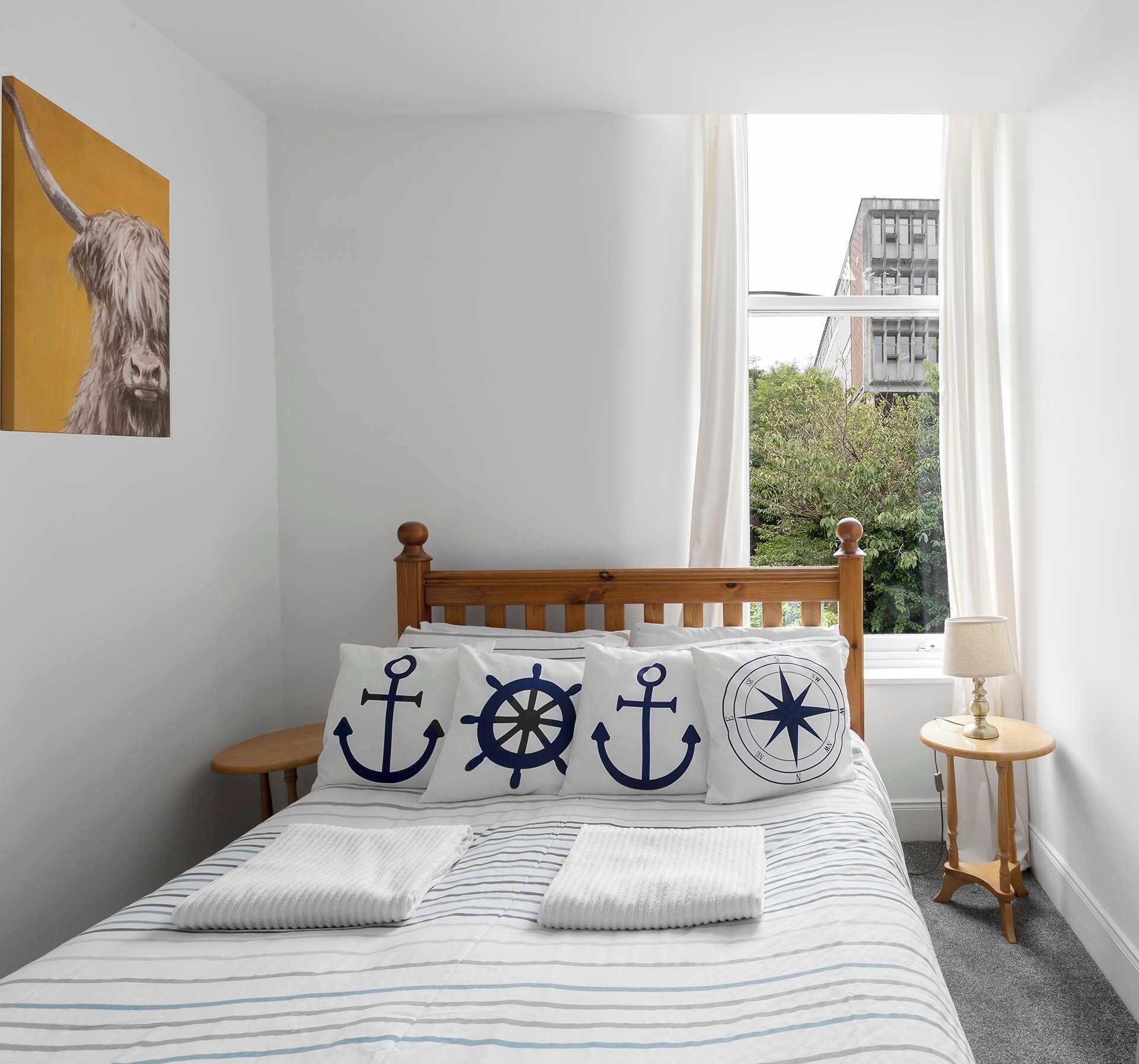 2 bedrooms, iron/ironing board, travel crib, WiFi