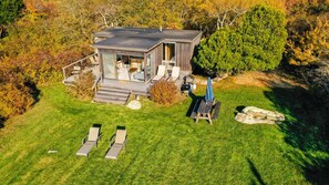 Exterior - Unwind in Guest House overlooking Menemsha Pond. Dogs ok+ Lv-2 EV charger. (Chilmark)