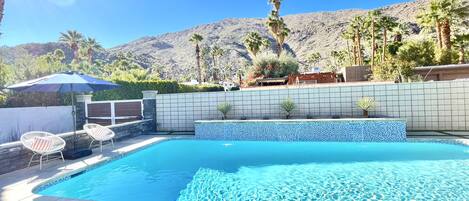 Piscine extérieure, piscine chauffée