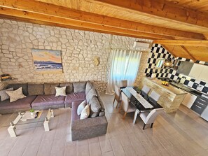 Living area - Flamingo house with private swimming pool and sauna (SEGET GORNJI)