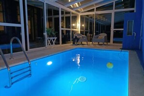 Piscine couverte, piscine chauffée