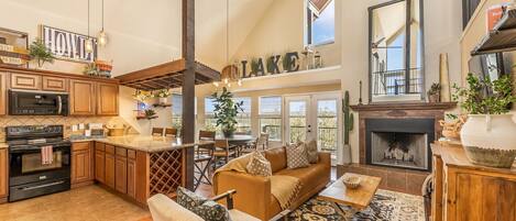 TV connectée, cheminée