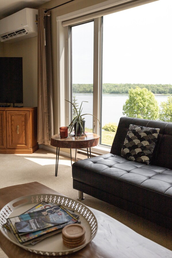 Smart TV, fireplace, video games, Netflix