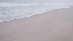A beach with waves approaching the shore. - Seaside Park 3BR Beach Home – Family-Friendly, Walk to Beach + Peloton + Badges (Seaside Park)