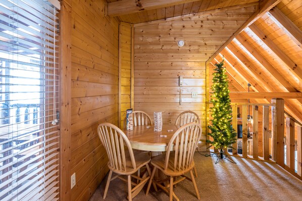 Dining - Bearadise City🐻 Loft Cabin w/ Mtn Views, Hot Tub, & Pool Table! (Pigeon Forge)