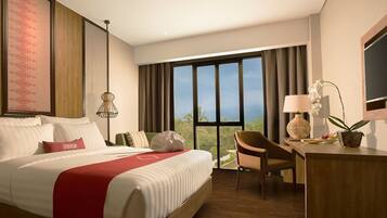 Phòng đôi hoặc 2 giường đơn Deluxe, 1 giường đôi hoặc 2 giường đơn | Bàn, màn/rèm cản sáng, bàn ủi/dụng cụ ủi quần áo, bộ trải giường