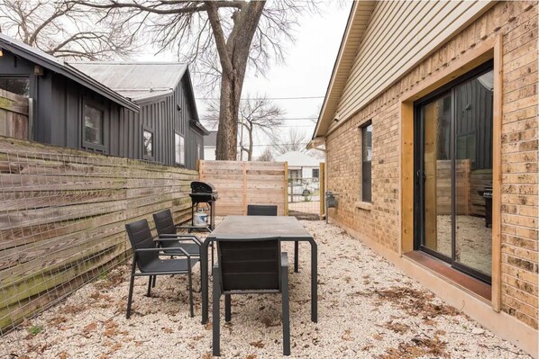 Enjoy al fresco dining on the patio with a grill at your fingertips.