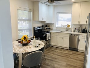 Fridge, microwave, oven, stovetop - Swinton Cottage by Delray Beach w/ free parking Unit A (Delray Beach)