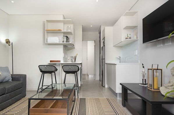 Departamento (1 Bedroom) | Área de sala de estar