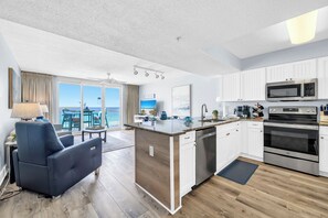 Fridge, microwave, oven, stovetop - ☀️ Pelican Beach 604 - Shore Thing - Gulf Views 🌴 (Destin)