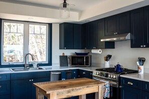 Fridge, microwave, oven, stovetop - New home at Popham Beach (Phippsburg)