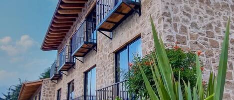 Fassade der Unterkunft