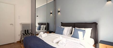 Leilighet – design, byutsikt | 2 soverom, sengetøy av topp kvalitet og safe på rommet