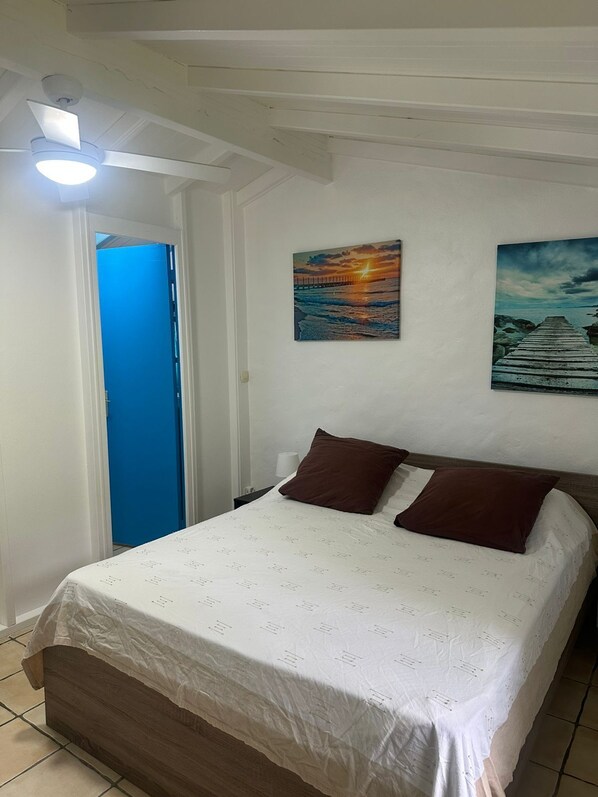 1 bedroom, iron/ironing board, travel cot, free WiFi - Gîte Gwadareves 2/4 people – Sainte-Anne, Guadeloupe (Sainte Anne)