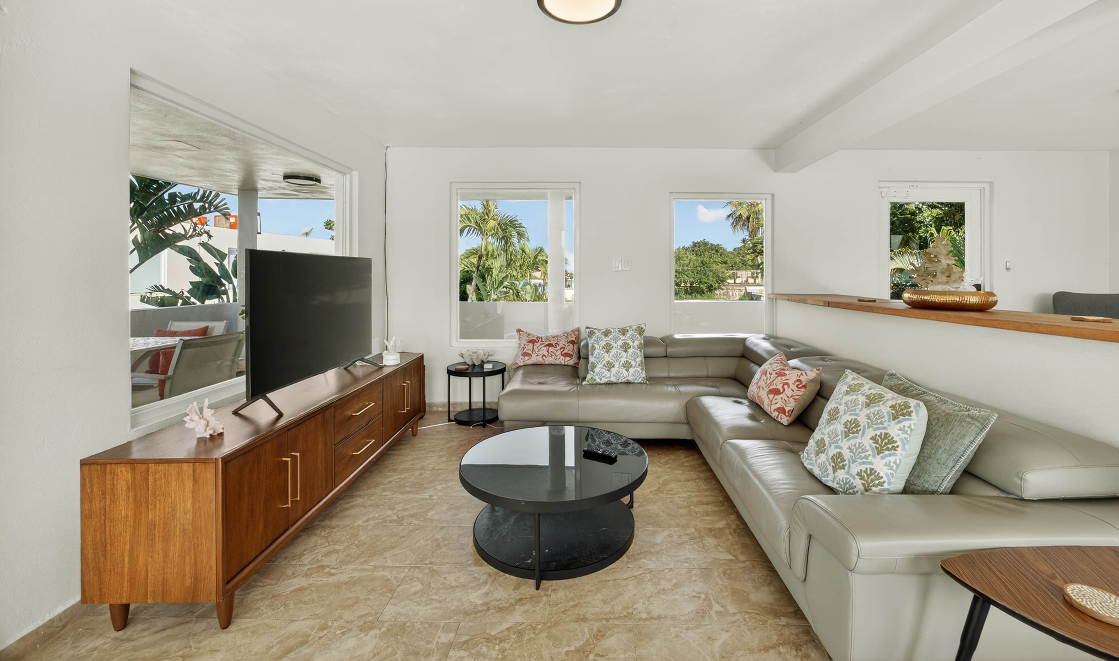 TV, table tennis, stereo