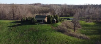 Countryside Cabin on  40 Private Acres Along Johnson Creek