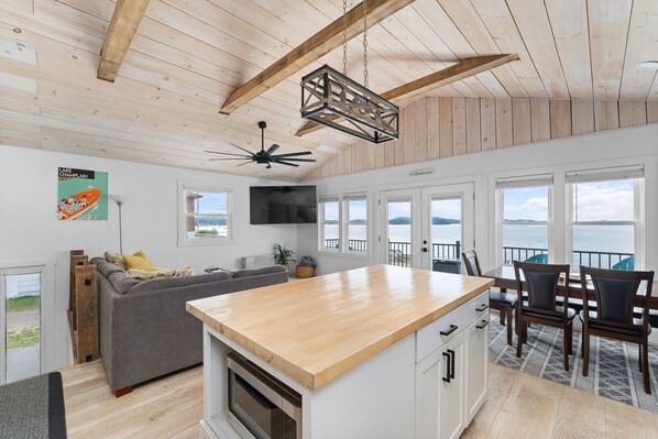 Interior - Sunset Getaway with Private Beach and Hot Tub (Colchester)